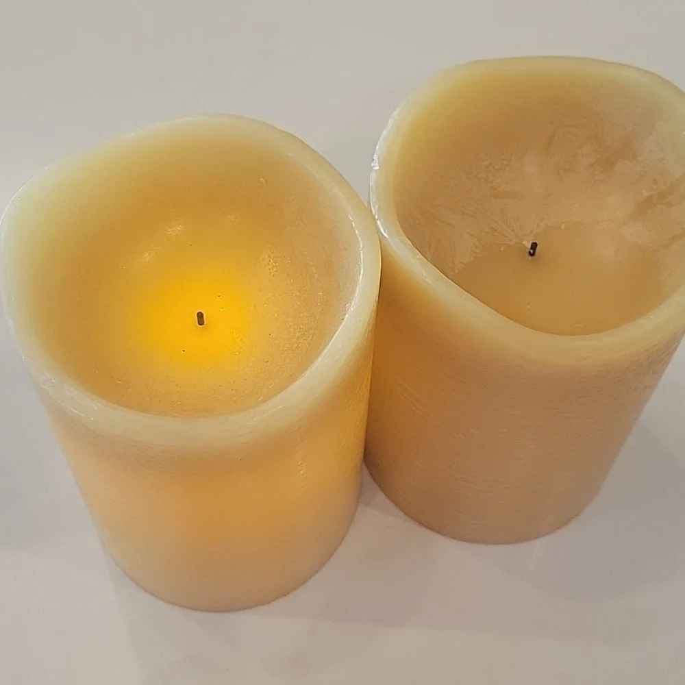 Elegant Cream Candle Set